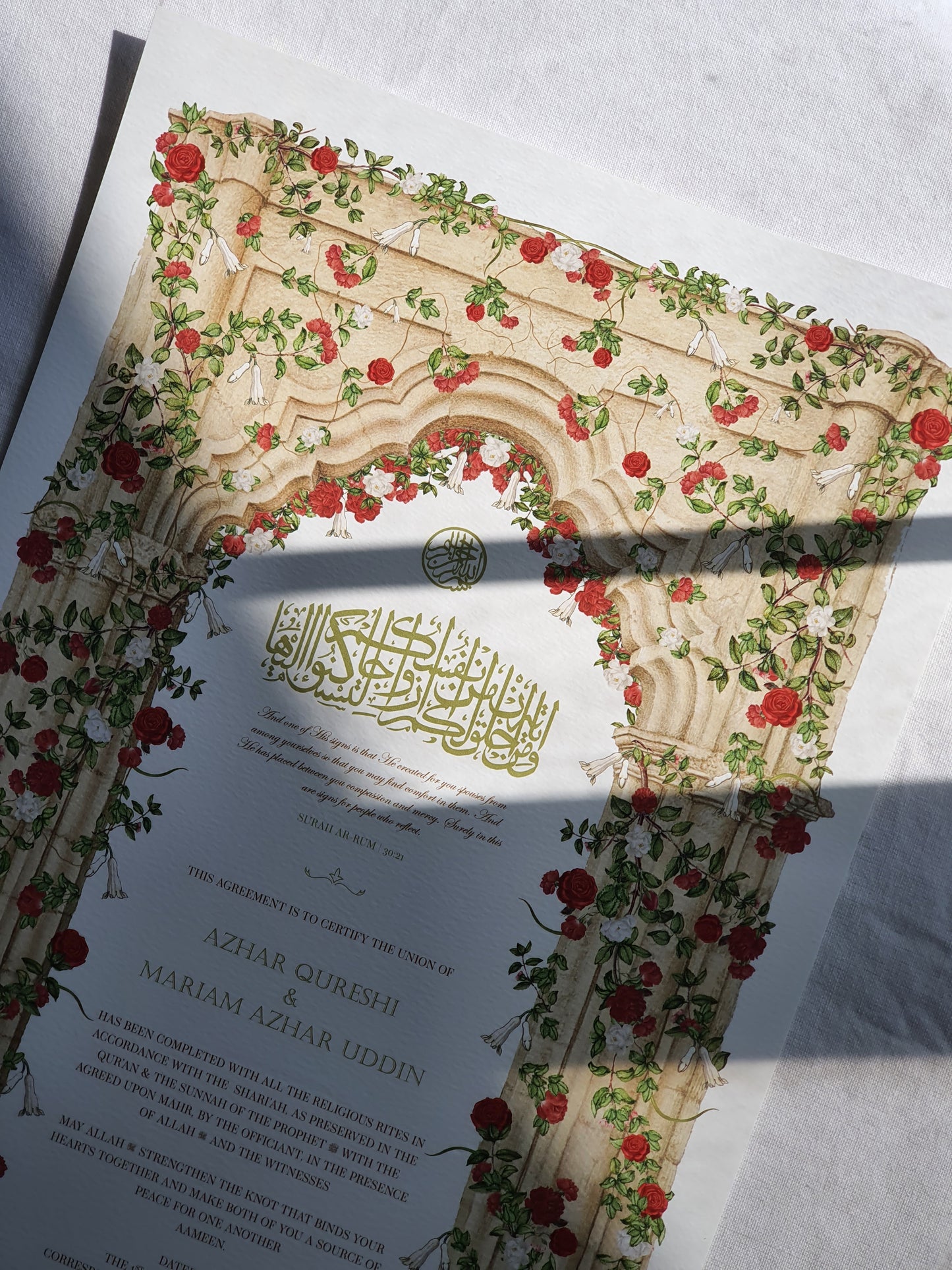 Scarlet Bloom - Nikah Certificate