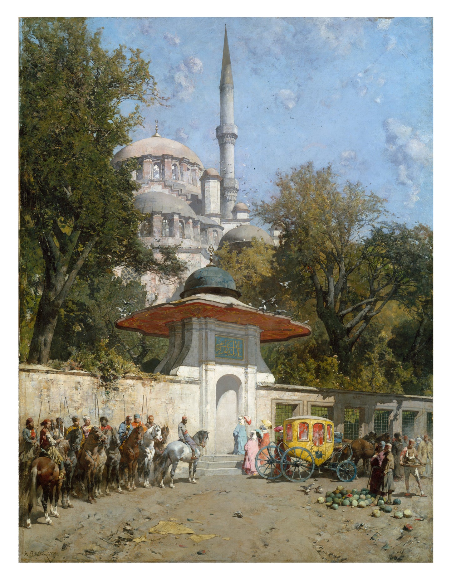 Yeni Valide Mosque Art Print