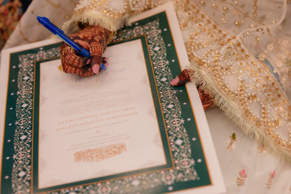 Emerald Elegance - Nikah Certificate