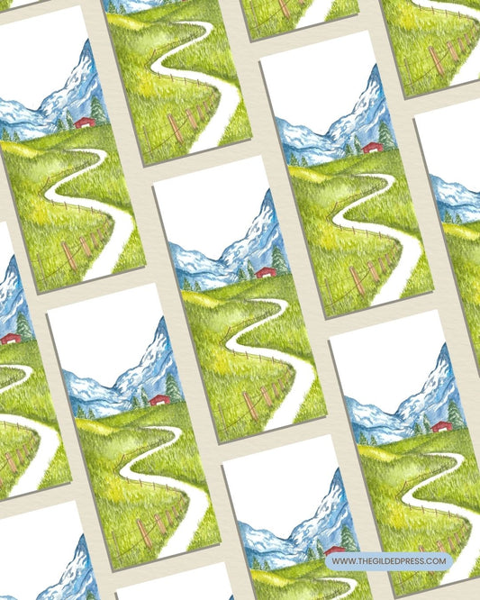 A Quiet Path | Hand Painted Book Mark