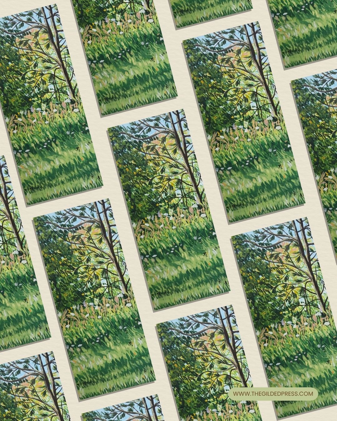 An Autumn Walk | Hand Painted Book Mark