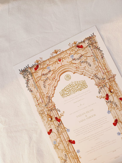 Qaws Al-Aaj - Nikah Certificate