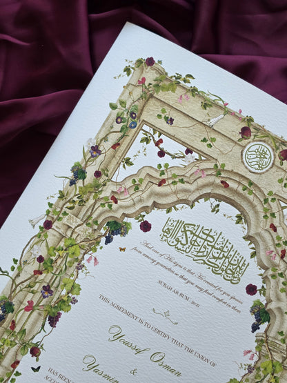 Fruits of Jannah - Nikah Certificate