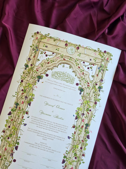 Fruits of Jannah - Nikah Certificate