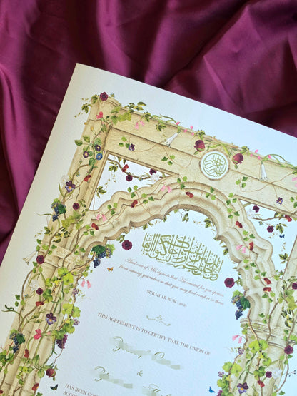 Fruits of Jannah - Nikah Certificate