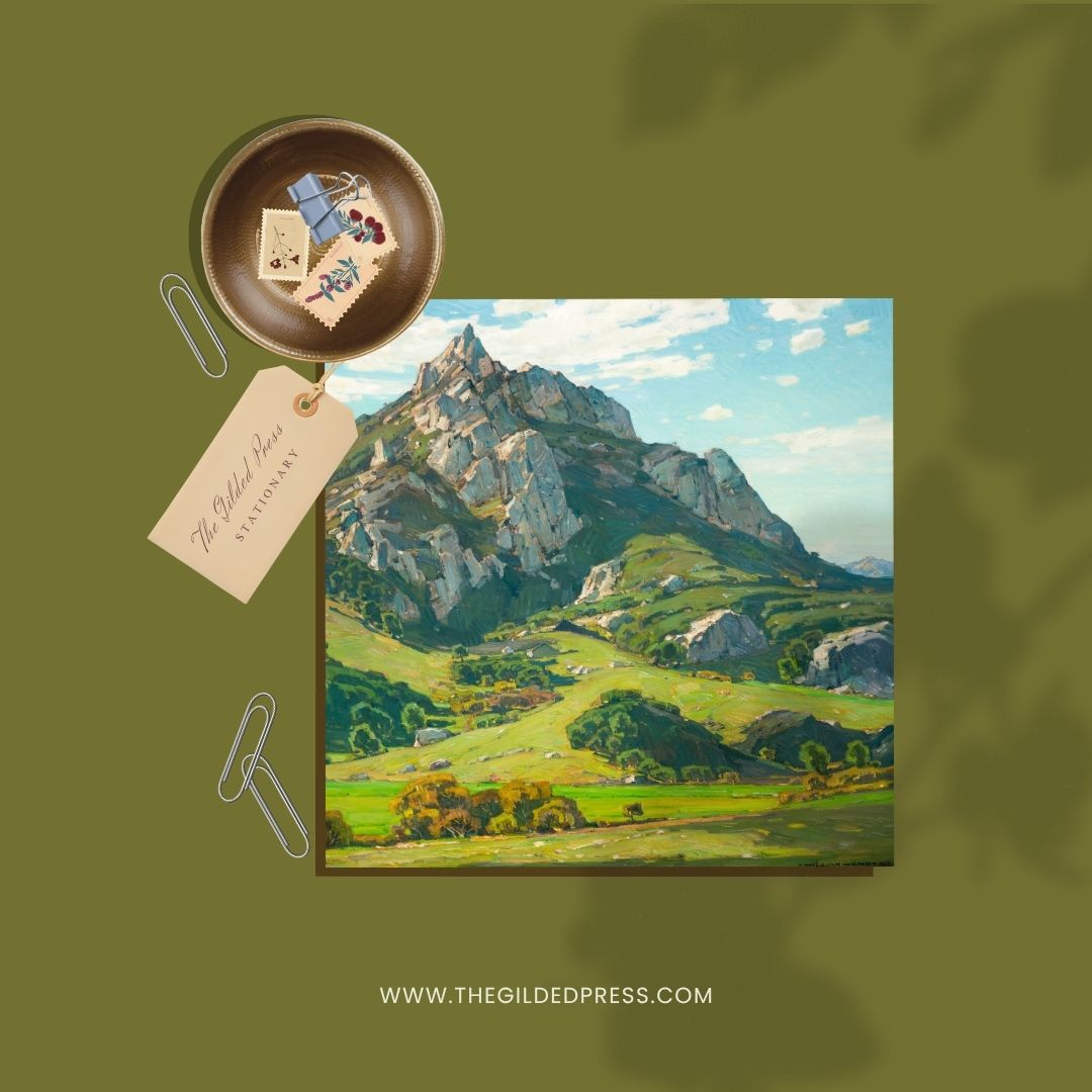 Mountain Landscape Note Card (Set of 4)